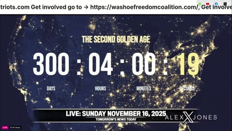 Alex Jones, Info Wars, 11/16/2025