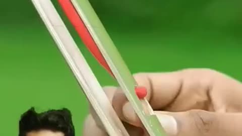 diy bamboo slingshot with pencil ✏️ #shorts #bamboo #viral #slingshots