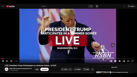 LIVE: President Trump Participates in a Summer Soirée - 6/4/25
