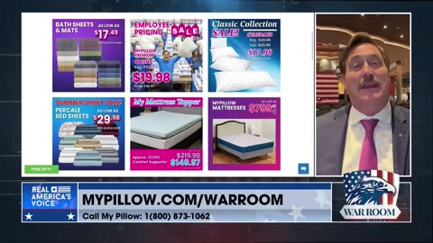 Go To MyPillow.com/warroom And Order Your WarRoom Posse Exclusive Deals Today!