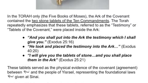 Basic Reasons Why Trust ONLT the TORAH