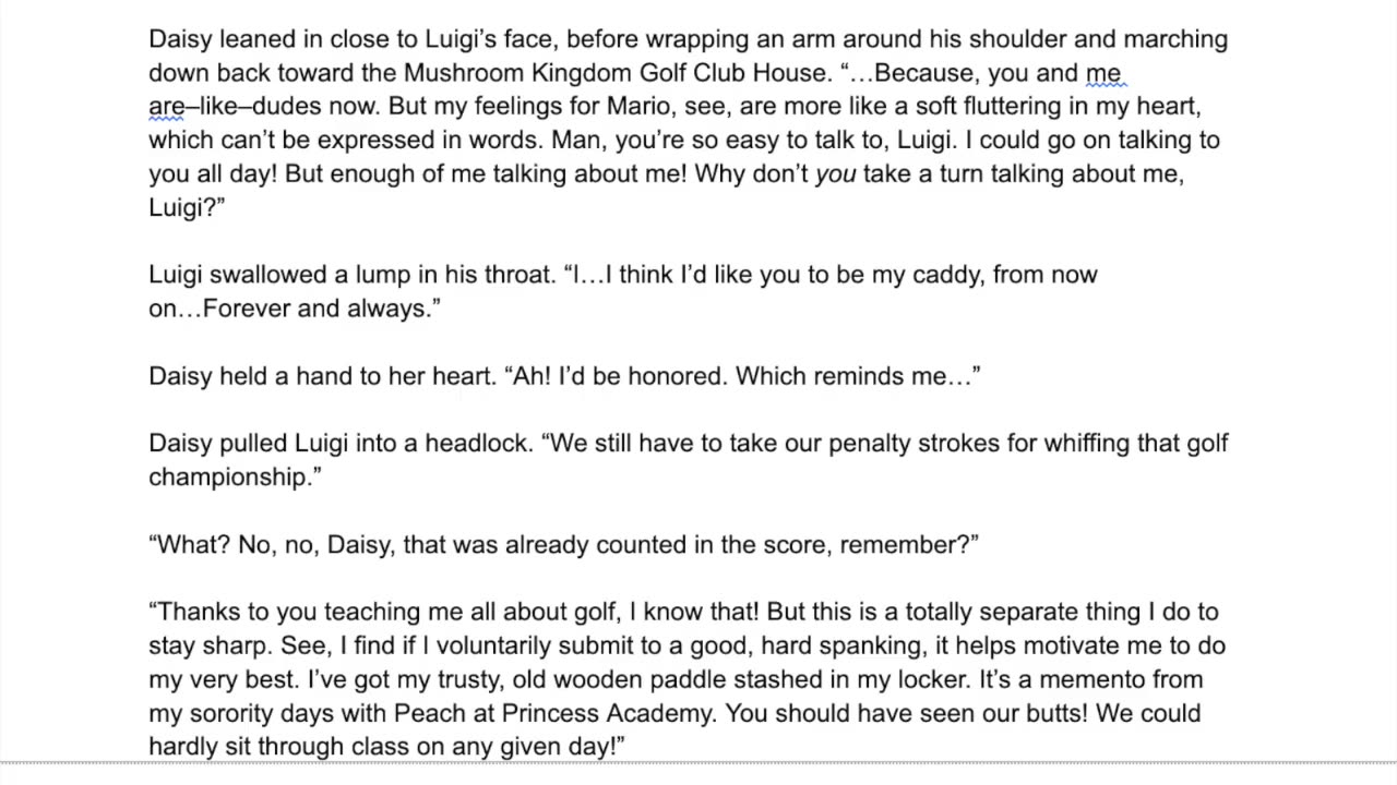 Mario Golf Madness: How Luigi Met Daisy Part 2 Audiobook (No Soundtrack)