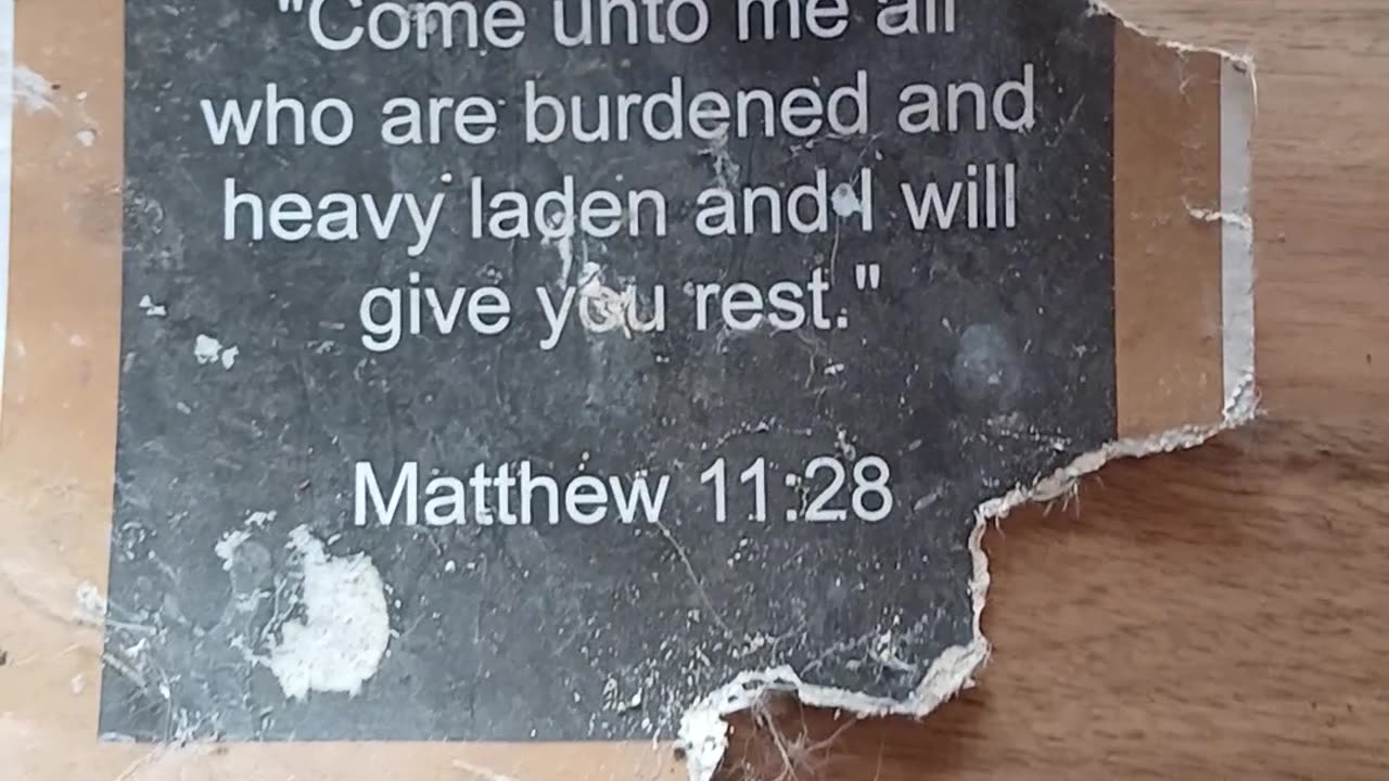 Jesus said bring your burdens to him/she/they