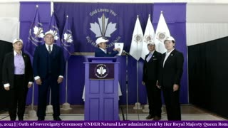OATH of SOVEREIGNTY CEREMONY UNDER NATURAL LAW Video 2 of 4