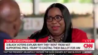 HOLY SH*T CNN asked 2 Black Women and one Black Man if they would vote for Trump again