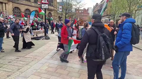 Punch up between terrorist sympathisers and citizen journalists covering the