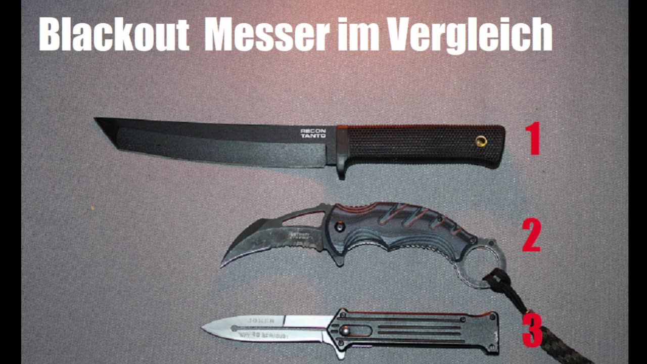 BLACKOUT MESSER IM VERGLEICH