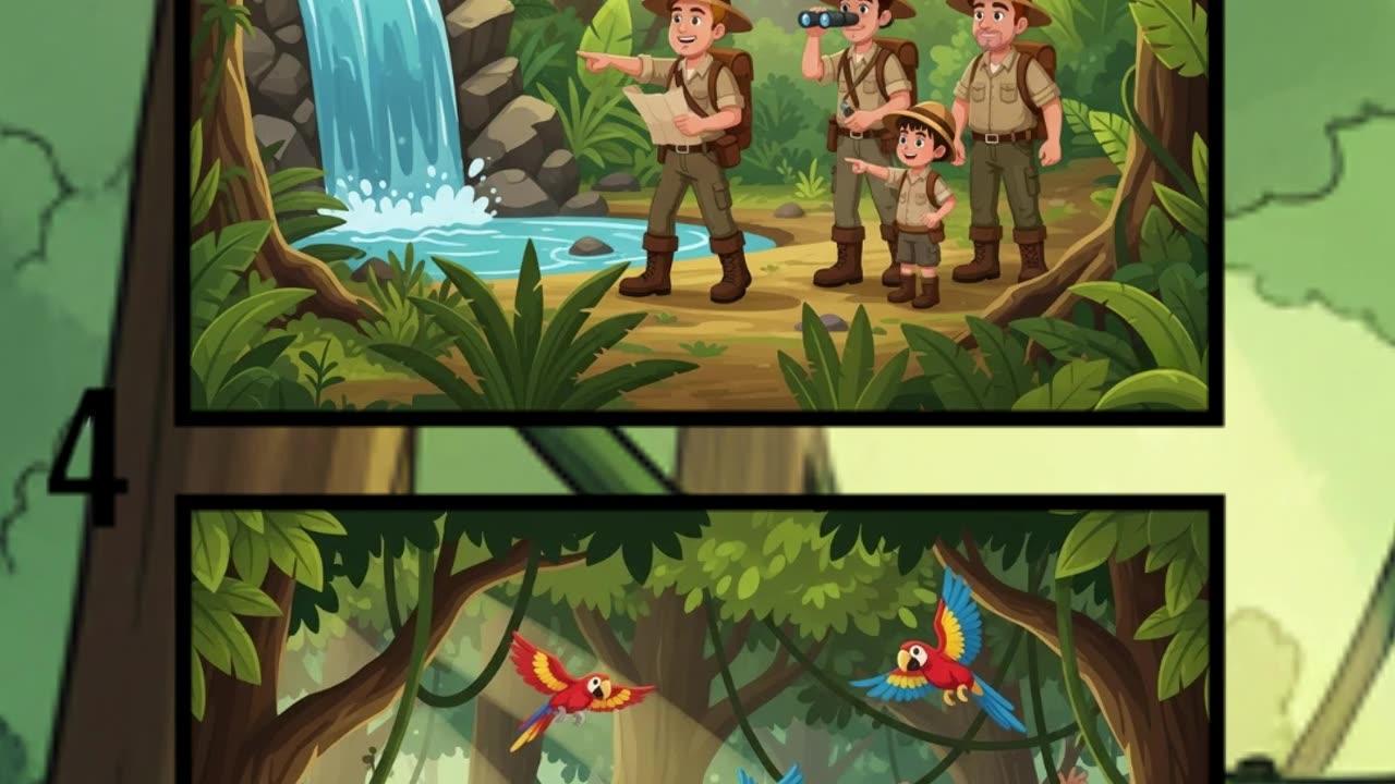 Mystery in the Jungle 🌴🐯 | Can You Spot the Differences? 👀