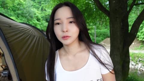 【初】キャンプ中に猿発見！🐒テントサウナで整うマイペースなキャンプ｜大盛りタッカルビ