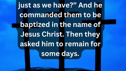 Journey of faith and spiritual growth Acts 10:47-48 Daily Bible Verse
