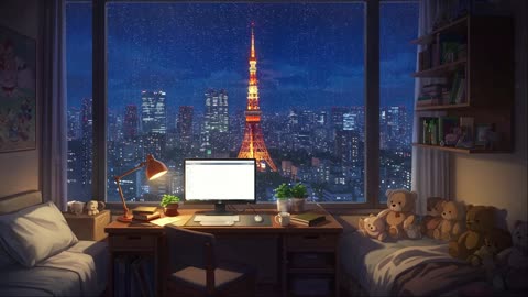 Lofi Hip Hop 🌧 Rainy Night in Japan | Chill Beats to Study, Relax & Sleep