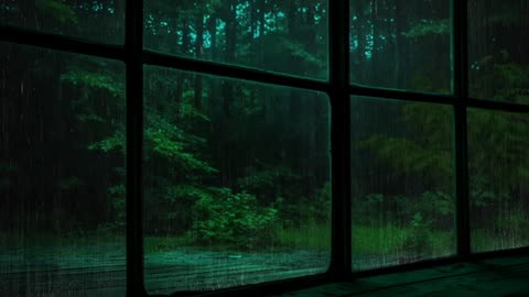 Wet Drippy Rain On Your Bedside Window 💧No Thunder _ 11 Hours _ Sleep Well