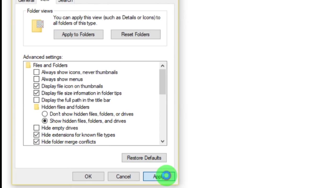 force windows to show all your drives