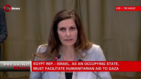 Egypt at ICJ: Egypt committed to facilitating aid entry to Gaza: Egypt's FM advisor