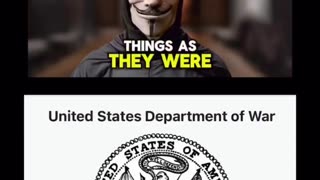 Politics - 2025 Anonymous WWG1WGA Qanon Trumps Military Department Of War Not Defense