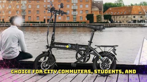 Samebike YINYU14 Folding Electric Bike 350W Motor 36V 7.8Ah Battery 14 inch Electric Bike