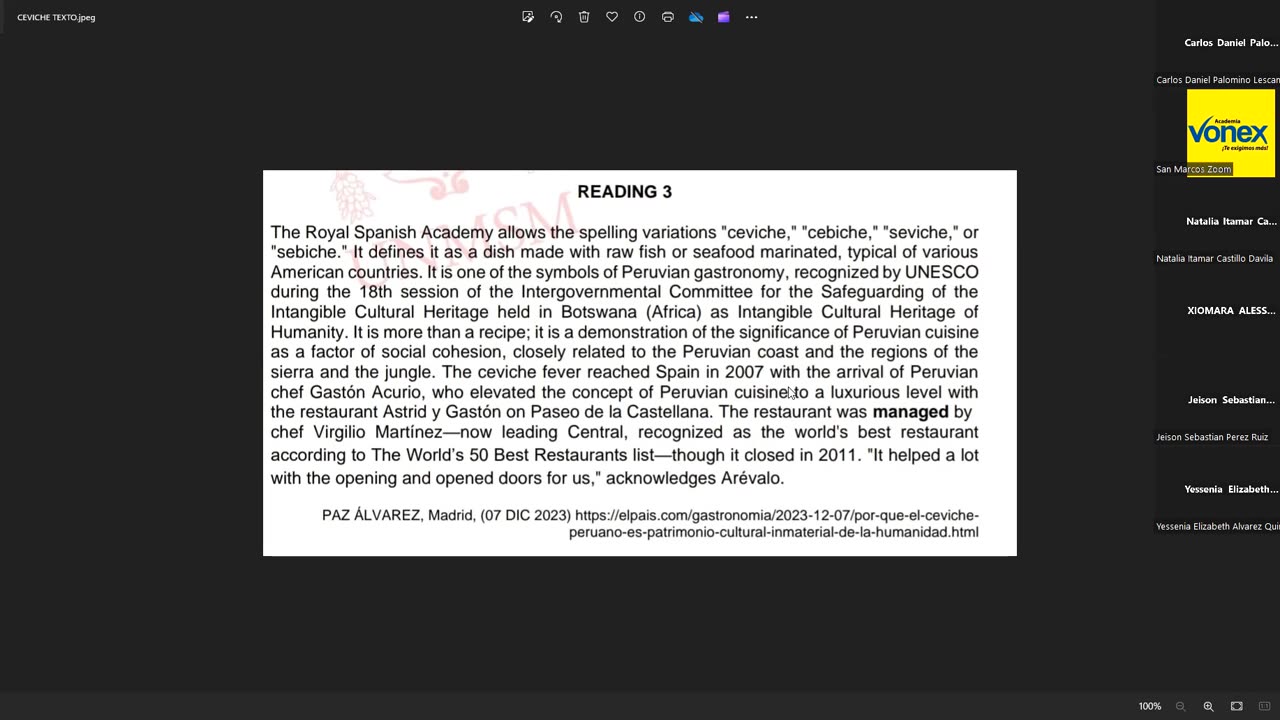 VONEX SEMESTRAL 2024 | Semana 04 | Inglés