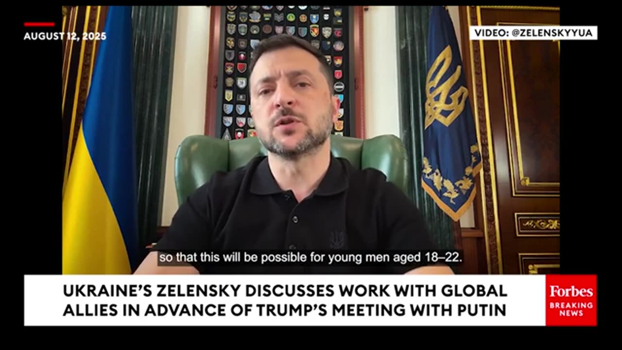 Ukraine's Zelensky Discusses Work With Global Allies In Advance Of Trump’s Meeting With Putin