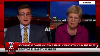 Pocahontas Complains That Republican Don't Play By The Rules
