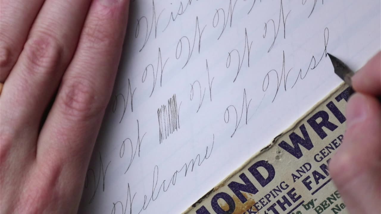 How to write in Cursive, capital W