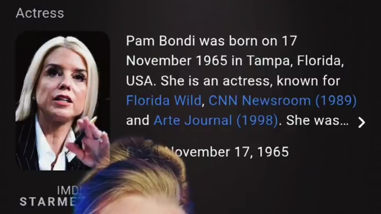Pam Bondi casted in the upcoming movie Florida Wild.