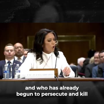 US Director of National Intelligence Tulsi Gabbard criticized Syria's,