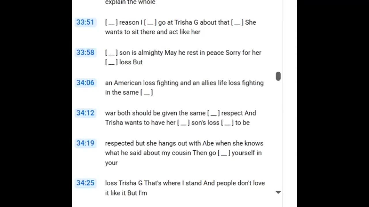 Deana 100% condoned what Jake the Nonce said about Trisha's son