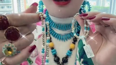250507-7 Sleeping Beauty turquoise paired with pearl set