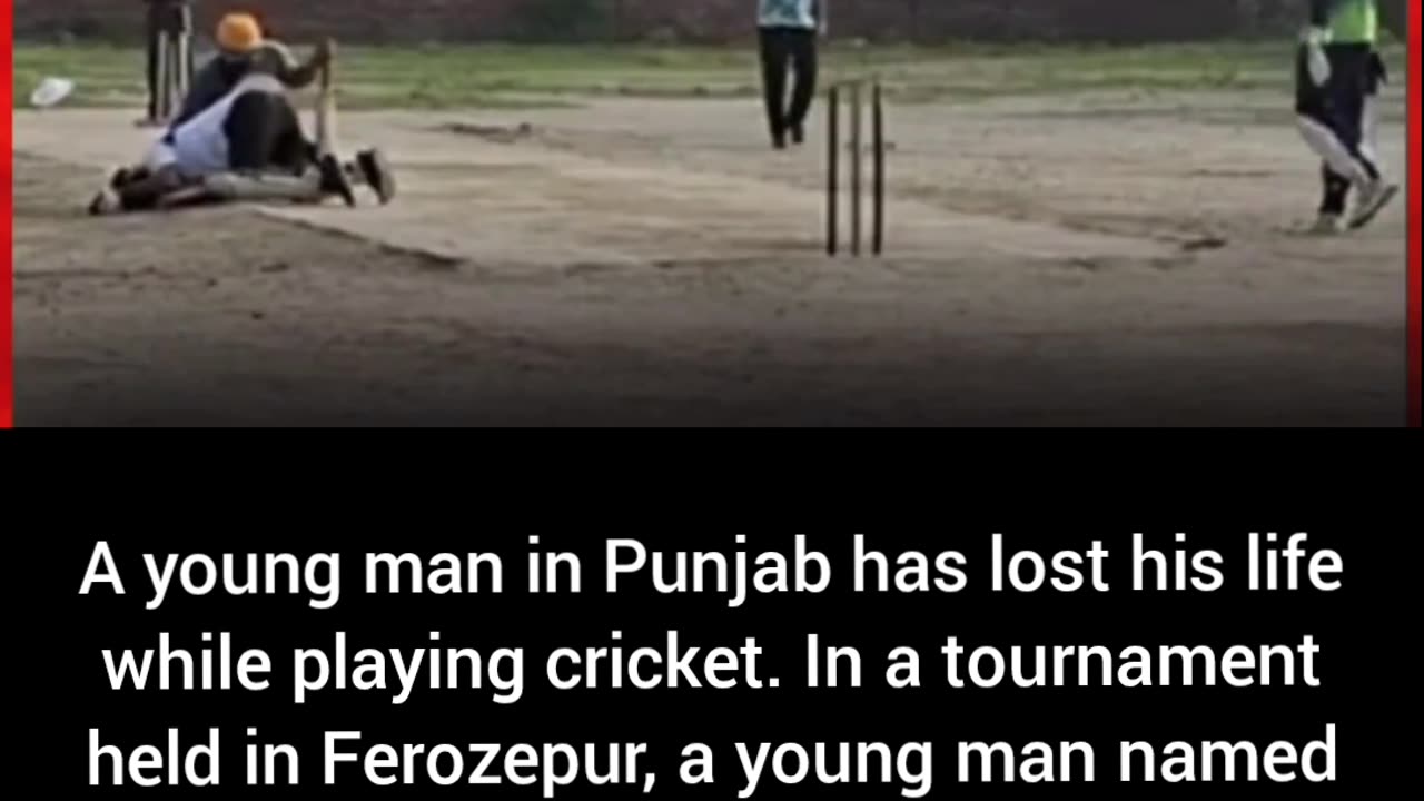 Cricket: He hit a six and collapsed on the ground.