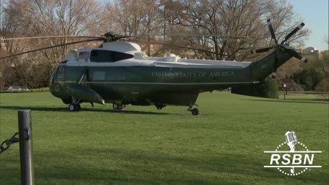 WATCH: President Trump and Elon Musk Depart The White House en route to Joint Base Andrews - 3/21/25