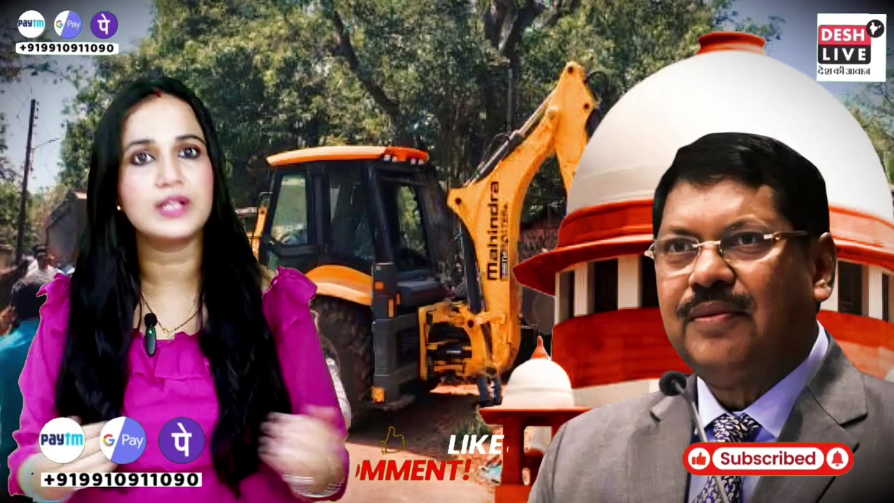 बुलडोज़र पर मोदी-योगी को फटकार! चीफ जस्टिस के बयान से मचा हड़कंप! DeshLive | AshimaTyagi | Bulldozer