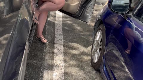 Passenger And Driver Squabble Over Scratched Car Mirror