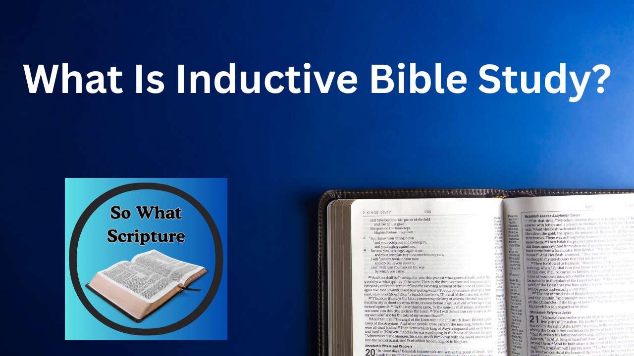 What Is Inductive Bible Study?