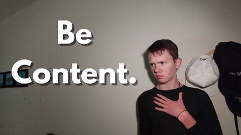 contentment with Jesus alone.