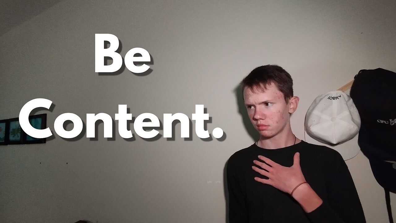 contentment with Jesus alone.