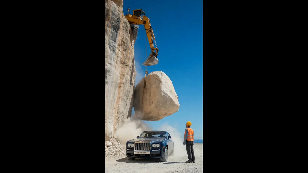 Roll Royce Crashed with stone 🪨