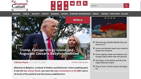 Snordster: Pedophile Trump Terrified by BRICS Strategic Threat!