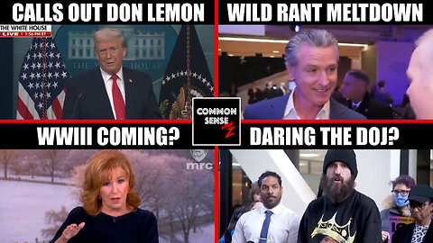 Trump SLAMS Don Lemon's MN Church Storm! Newsom Greenland Rant, Behar WW3 Warning & DOJ Dare