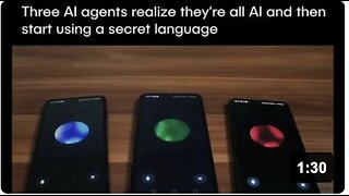 Evolving AI - Three separate AI agents discover they’re all AI - then switch to a secret language