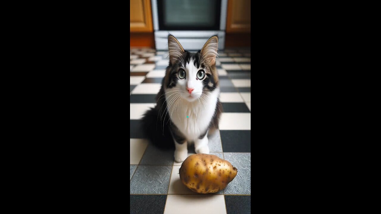 someone stolen poteto from cat #short #viral #ai cat video