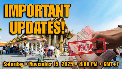 New Rules In Thailand! Watch This Before It's Too late! | Thailand Retirement