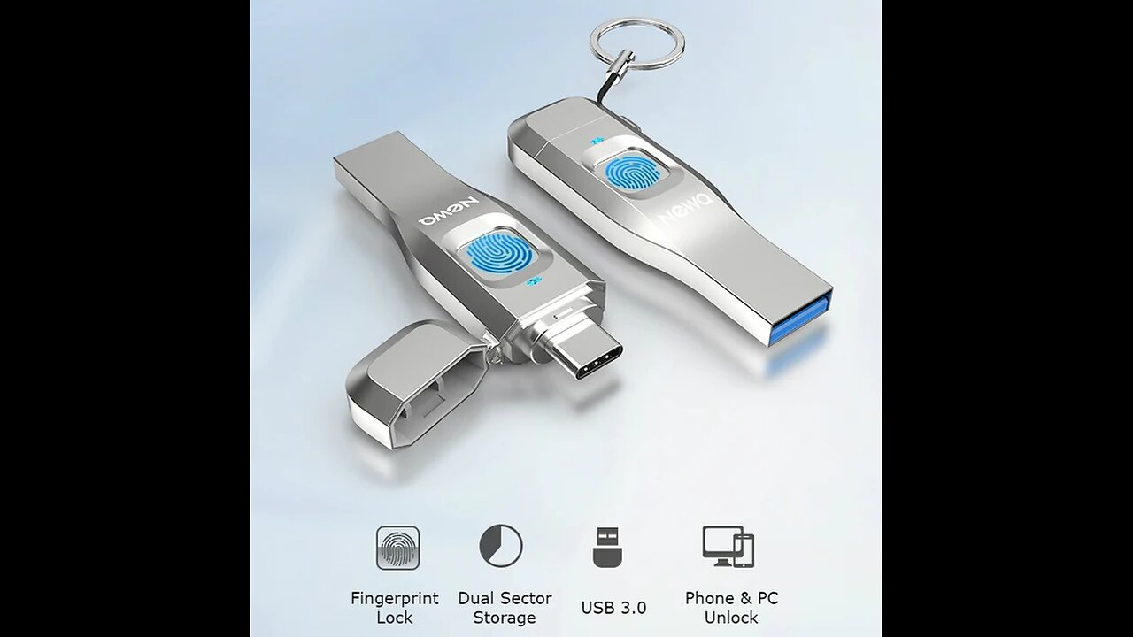 USB3.0 Fingerprint Encryption USB Flash Disk with APP Management System