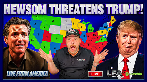 NEWSOM THREATENS TRUMP! | LIVE FROM AMERICA 8.12.25 11AM
