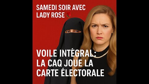 Samedi soir avec Lady Rose 🌹 | Voile intégral, une stratégie bidon d'une réélection de la CAQ !