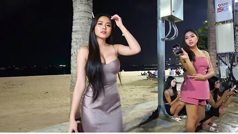 [4K] Best quality! Beach Road Pattaya April 2025! So Many Freelancers waiting!