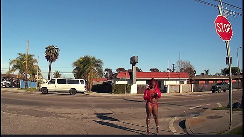 Daytime driving in South Los Angeles, California