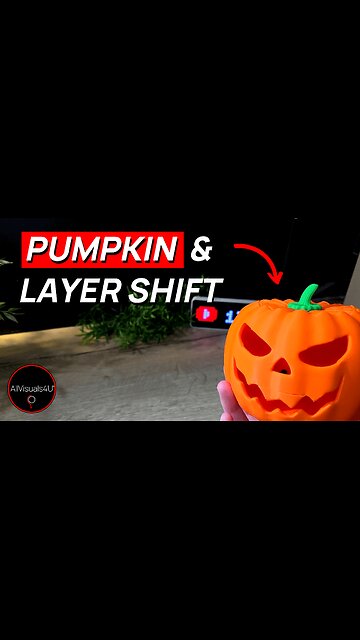 🎃 3D Printed Pumpkin - Halloween Pumpkin 3D Print - Pumpkin 3D Model - Pumpkin STL | #Shorts