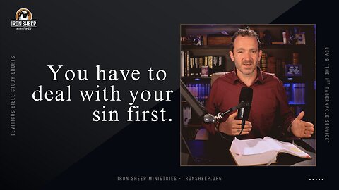 Before you can help others, you have to deal with your own issues (Matthew 7:3-5) - Leviticus Short