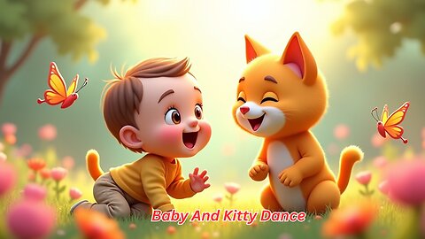 Baby And Kitty Dance