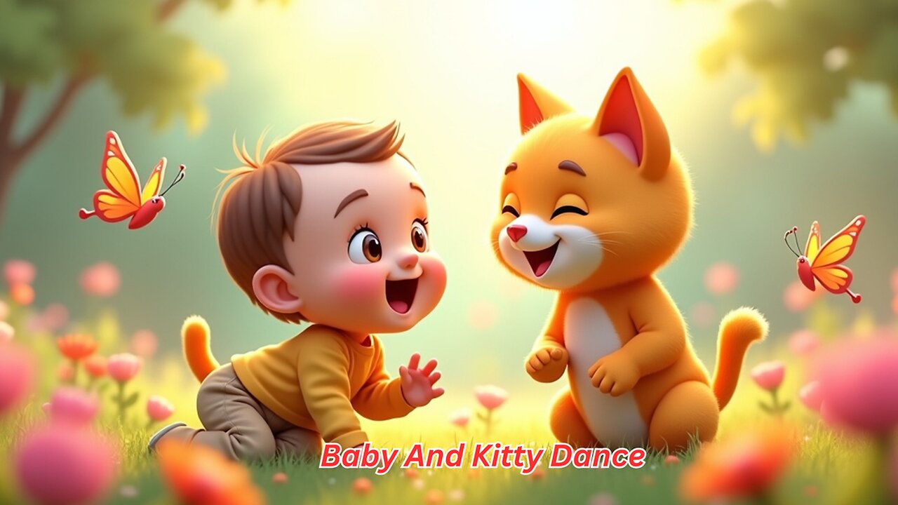 Baby And Kitty Dance